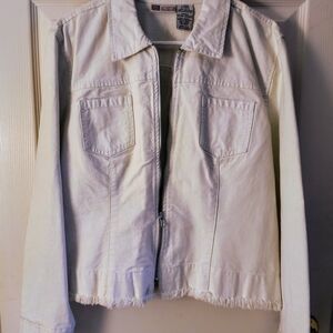 Faded Glory Off-White Denim Jacket